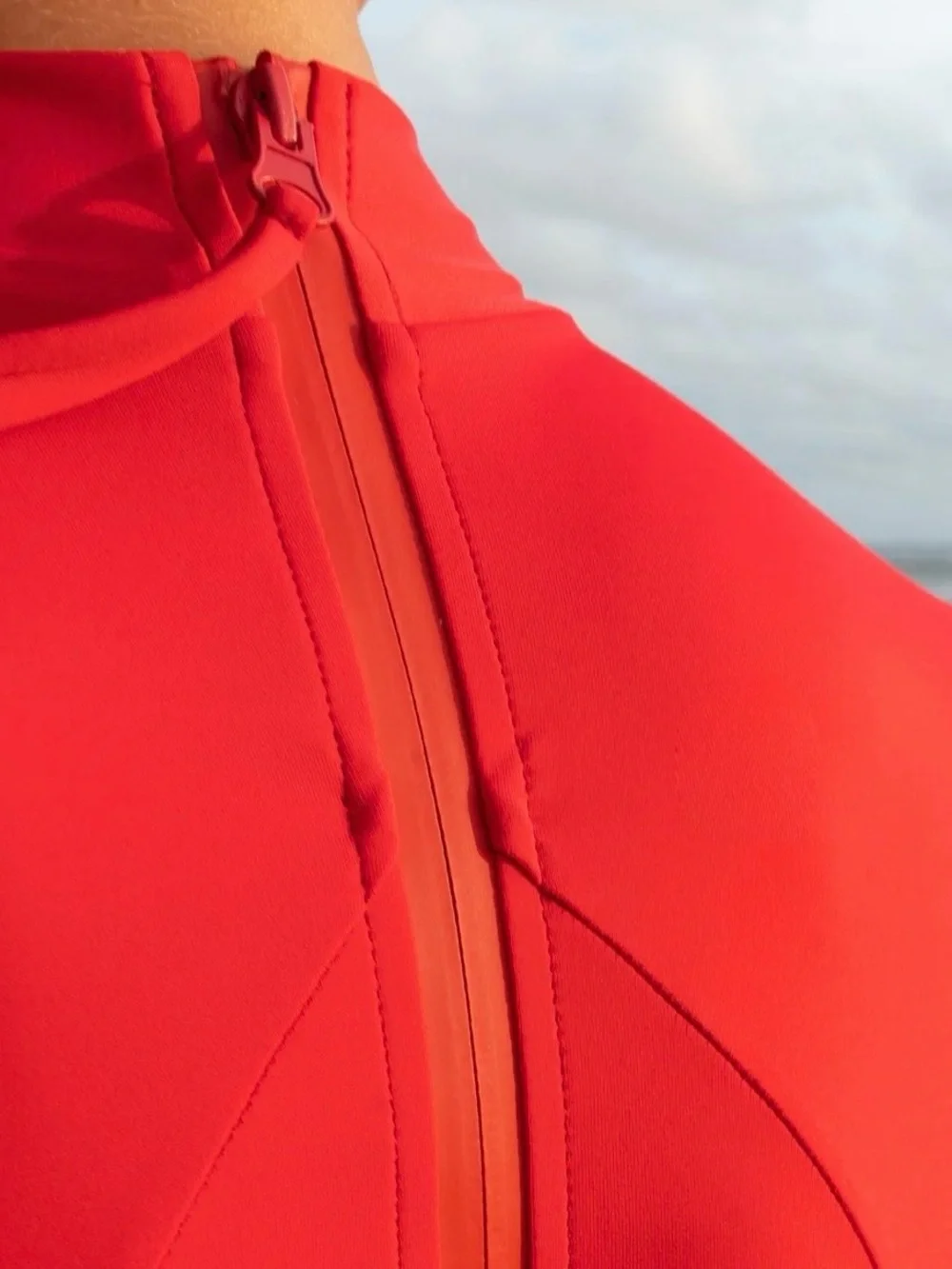 Periscope Surf Swimsuit One Piece in Sambal Red